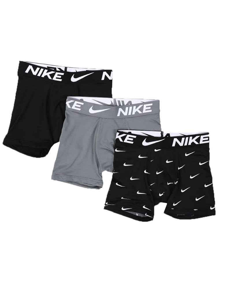 【M】NIKE BOXER BRIEF × 3s Nike Men`s Essential Micro Boxer Briefs 3 Pack (Black(KE1015